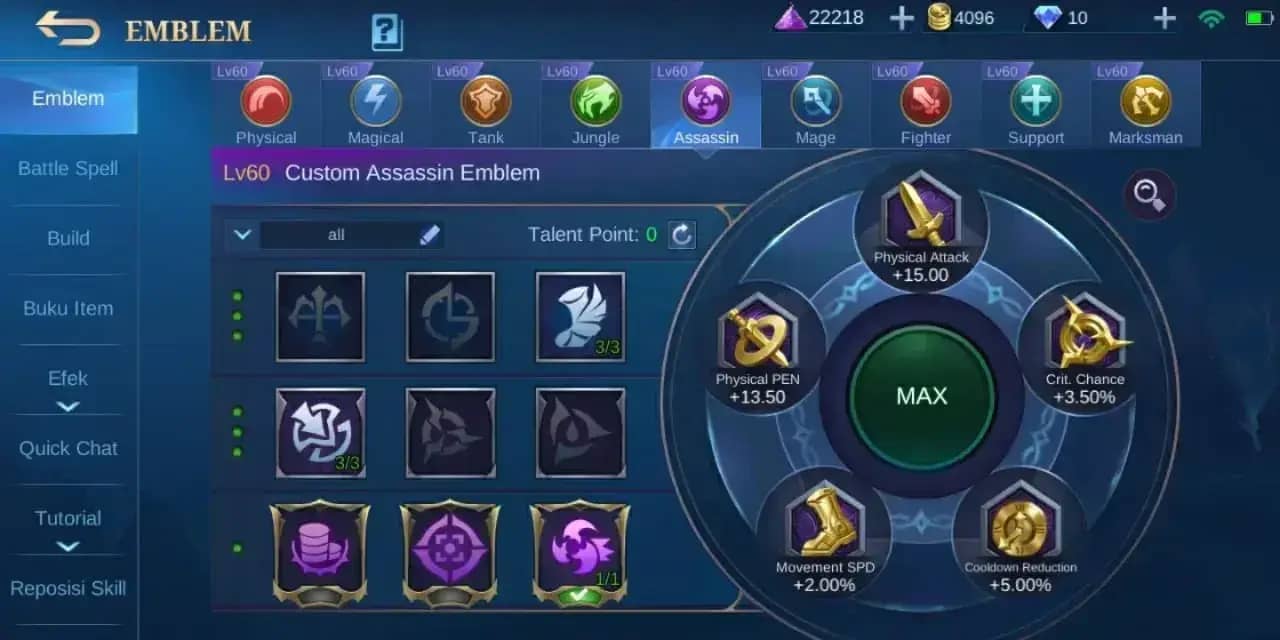 9 Set Emblem Mobile Legends Yang Harus Kalian ketahui Dan Pahami