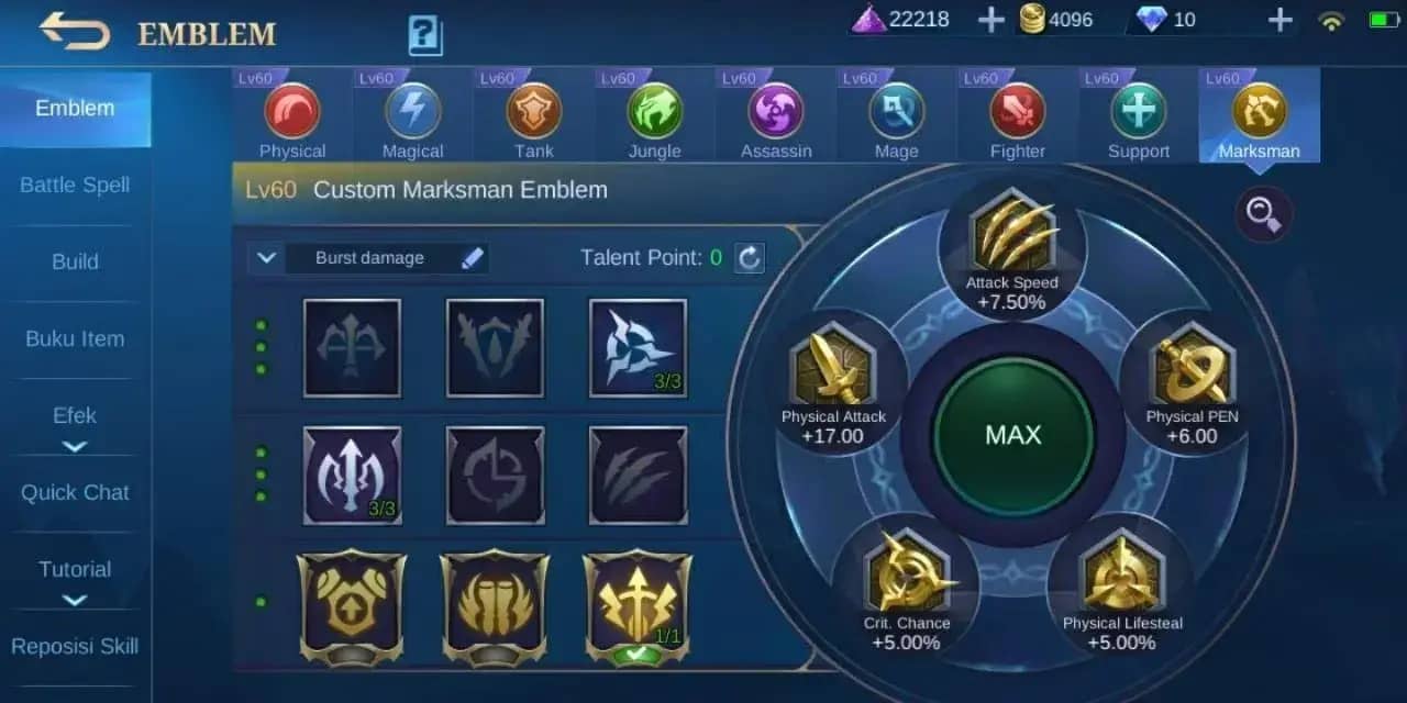 9 Set Emblem Mobile Legends Yang Harus Kalian ketahui Dan Pahami